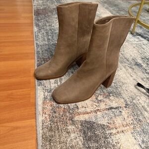 DV by Dolce Vita Tan Suede Ankle Boots